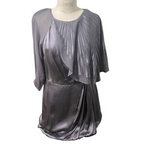 BCBGMaxAzria Runway Silk Mini Dress in Light Purple, Size 10